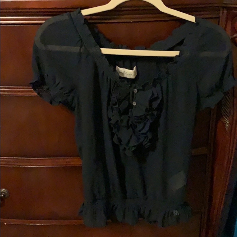 A &F Ruffled Blouse